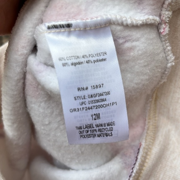 GARANIMALS Girls Crewneck Sweater Rainbow Flowers Mushrooms Cotton Fleece EUC - Picture 5 of 6